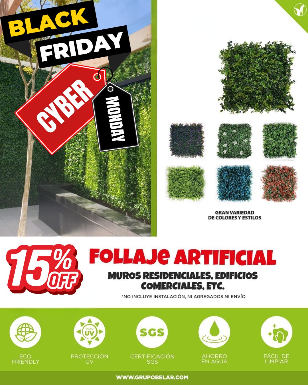 Promoción Black Friday Follaje